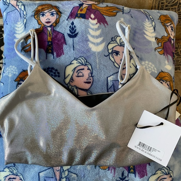 Beachriot Georgia silver sport bra New with Tag size M - Picture 9 of 13